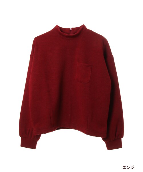 w closet（ダブルクローゼット）の「ニットソープルオーバー（トップス・レディース・グレー/エンジ/カーキ/ブラック・FREE）」の4枚目の写真