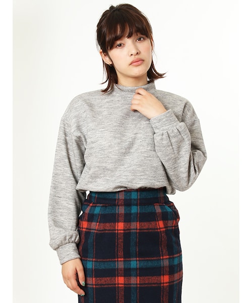 w closet（ダブルクローゼット）の「ニットソープルオーバー（トップス・レディース・グレー/エンジ/カーキ/ブラック・FREE）」の5枚目の写真