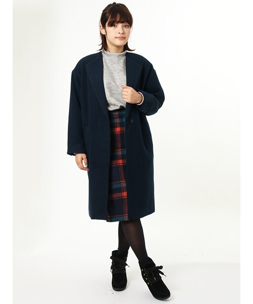 w closet（ダブルクローゼット）の「ニットソープルオーバー（トップス・レディース・グレー/エンジ/カーキ/ブラック・FREE）」の14枚目の写真