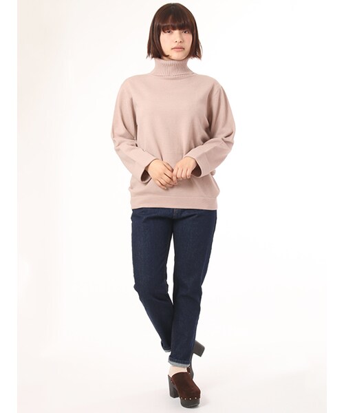 w closet（ダブルクローゼット）の「ストレートデニムパンツ（パンツ・レディース・ブルー/ネイビー・FREE）」の11枚目の写真