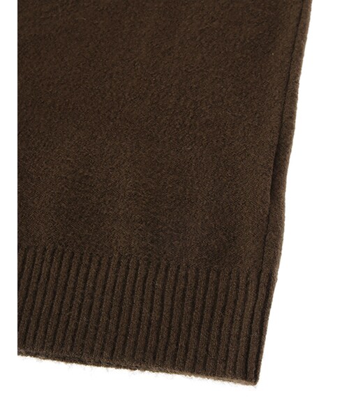 w closet（ダブルクローゼット）の「ブークレニットワンピース（ワンピース/ドレス・レディース・オフホワイト/グレー/カーキ・FREE）」の9枚目の写真