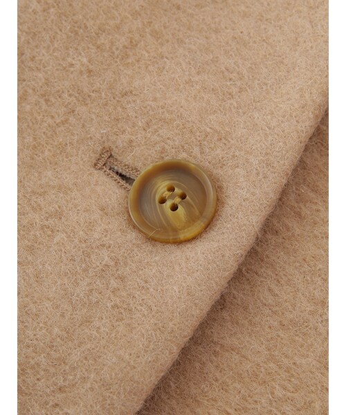 w closet（ダブルクローゼット）の「スライバービッグ衿シングルコート（ジャケット/アウター・レディース・ベージュ/Lグレー/ネイビー・FREE）」の9枚目の写真