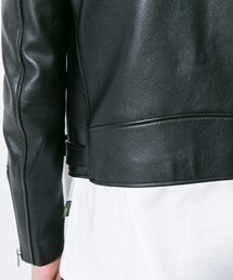 ジョンローレンスサリバン ダブルライダースジャケット 2way 本革 総柄 36 最終値下げ/ジョンローレンスサリバン/ライダースジャケット/36