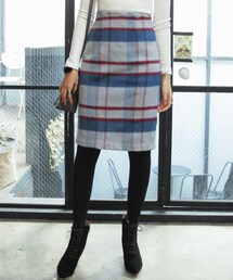 DHOLIC | チェックミディタイトスカート(スカート)