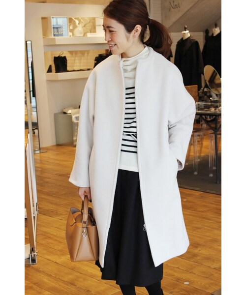 IENA（イエナ）の「ビーバーフォルム ノーカラーコート◇（）」 - WEAR 