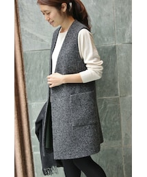 IENA（イエナ）の「《追加》IENA×Naoko TsujiモノトーンTweed