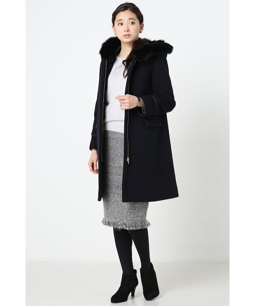 La TOTALITE（ラトータリテ）の「FOXファーフードツキ ノーカラー