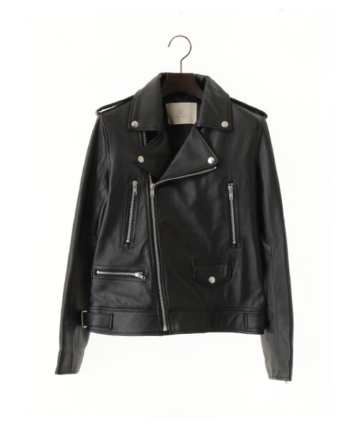 KiwaSylphy(キワシルフィー)の「goat leather rider's BZ(ジャケット/アウター・ブラック・F)」の1枚目の写真