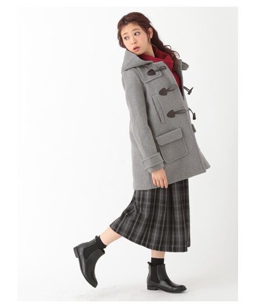 earth music&ecology（アースミュージックアンドエコロジー）の「【Special Price】＜WEB限定大きな・小さなサイズ＞2Wayロングダッフルコート（ジャケット/アウター・杢グレー/キャメル/ネイビー・L）」の7枚目の写真