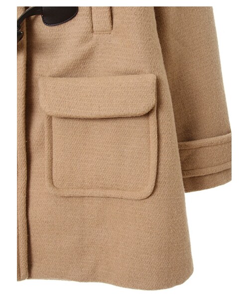 earth music&ecology（アースミュージックアンドエコロジー）の「【Special Price】＜WEB限定大きな・小さなサイズ＞2Wayロングダッフルコート（ジャケット/アウター・杢グレー/キャメル/ネイビー・L）」の12枚目の写真