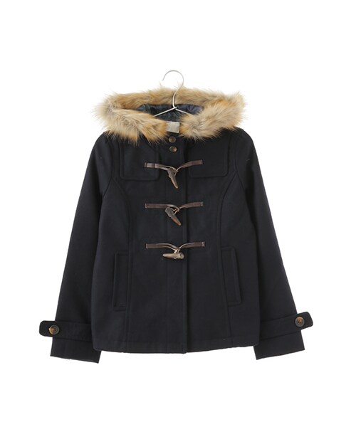 earth music&ecology(アースミュージックアンドエコロジー)の「【Special Price】<もっと大きなサイズ>フルフルダッフルコート(ジャケット/アウター・オフホワイト/ピンク/レッド/キャメル/グリーン/ネイビー・13/17/21)」の6枚目の写真