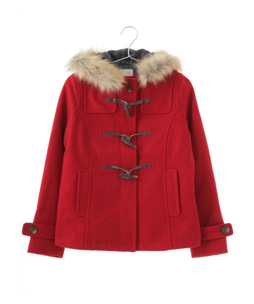 earth music&ecology(アースミュージックアンドエコロジー)の「【Special Price】<もっと大きなサイズ>フルフルダッフルコート(ジャケット/アウター・オフホワイト/ピンク/レッド/キャメル/グリーン/ネイビー・13/17/21)」の5枚目の写真