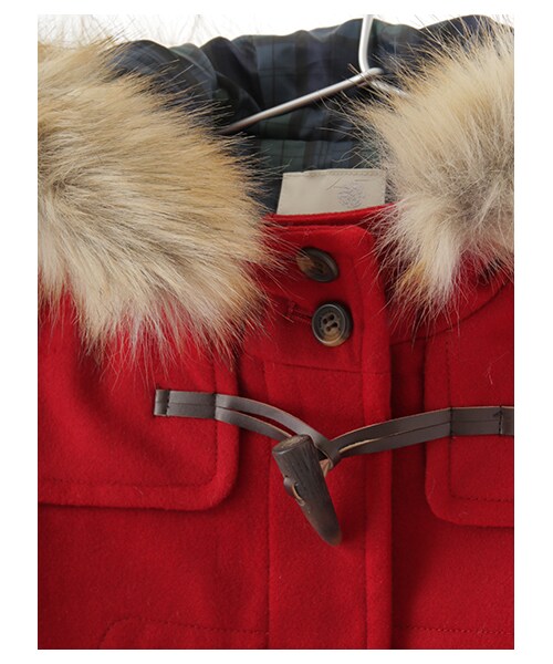 earth music&ecology(アースミュージックアンドエコロジー)の「【Special Price】<もっと大きなサイズ>フルフルダッフルコート(ジャケット/アウター・オフホワイト/ピンク/レッド/キャメル/グリーン/ネイビー・13/17/21)」の9枚目の写真