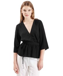 TOPSHOP | Topshop Tie Belt Ballet Blouse(トップス)