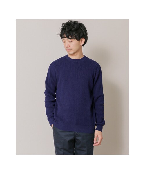 URBAN RESEARCH DOORS(アーバンリサーチドアーズ)の「Tennessee Cotton Waffle Knit(トップス・メンズ・Blue/Y.Green/Orange/Off・38/40)」の8枚目の写真