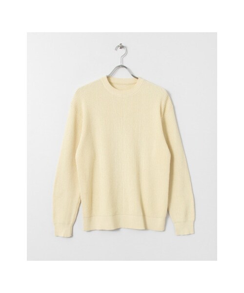 URBAN RESEARCH DOORS(アーバンリサーチドアーズ)の「Tennessee Cotton Waffle Knit(トップス・メンズ・Blue/Y.Green/Orange/Off・38/40)」の2枚目の写真