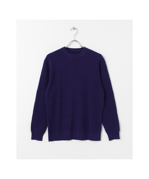 URBAN RESEARCH DOORS(アーバンリサーチドアーズ)の「Tennessee Cotton Waffle Knit(トップス・メンズ・Blue/Y.Green/Orange/Off・38/40)」の1枚目の写真