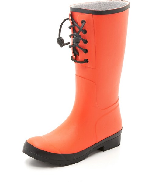 sperry red rain boots