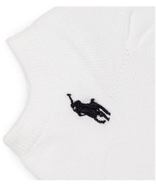 POLO RALPH LAUREN（ポロ ラルフ ローレン）の「Polo Ralph Lauren Three-Pack Cotton-Blend Socks（ソックス/靴下・メンズ・White・One size）」の2枚目の写真