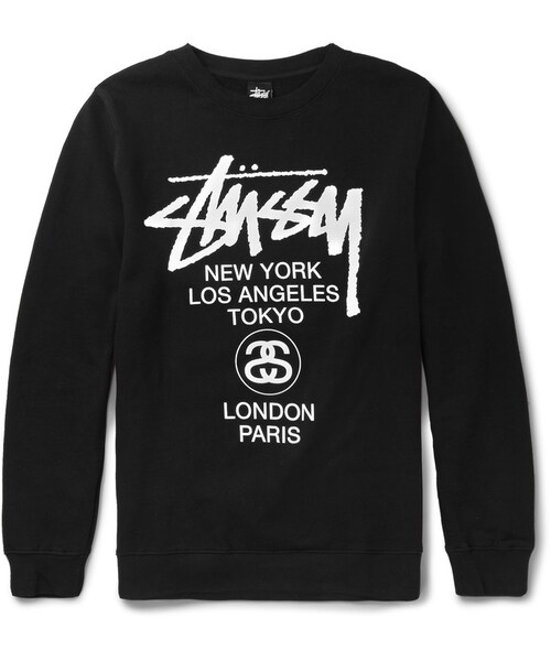 STUSSY（ステューシー）の「Stüssy World Tour Printed Cotton Sweatshirt（スウェット）」 - WEAR