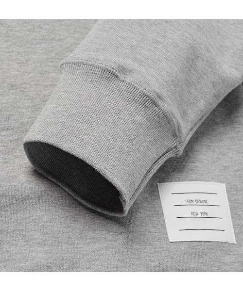 THOM BROWNE（トムブラウン）の「Thom Browne Striped Loopback Cotton-Jersey Sweatshirt（スウェット・メンズ・Gray・0/1/2/3/4/5）」の6枚目の写真