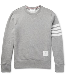 THOM BROWNE | Thom Browne Striped Loopback Cotton-Jersey Sweatshirt(スウェット)