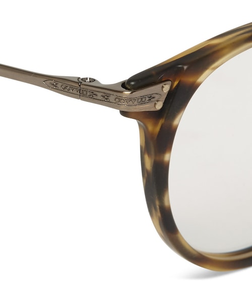 OLIVER PEOPLES（オリバーピープルズ）の「Oliver Peoples Sheldrake Round-Frame Tortoiseshell Acetate Optical Glasses（メガネ・メンズ・Brown・One size）」の3枚目の写真
