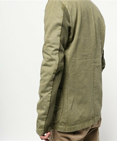 SABLE CLUTCH（セーブルクラッチ）の「1B LAPEL CARDIGAN-PIGMENT DYED（カーディガン/ボレロ・メンズ・ブラック/カーキ・MEDIUM/LARGE）」の13枚目の写真