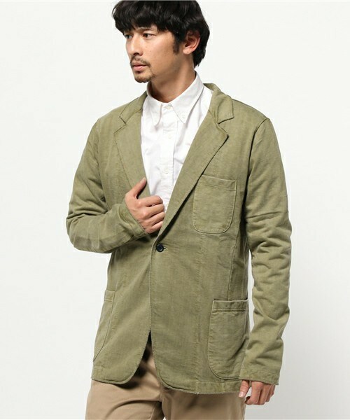 SABLE CLUTCH（セーブルクラッチ）の「1B LAPEL CARDIGAN-PIGMENT DYED（カーディガン/ボレロ・メンズ・ブラック/カーキ・MEDIUM/LARGE）」の2枚目の写真