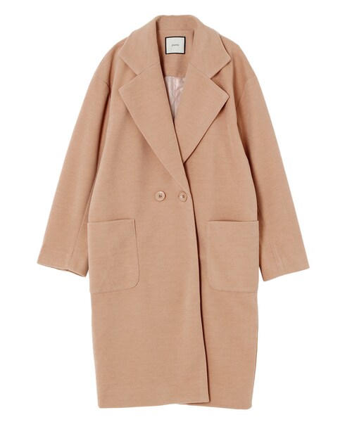 jouetie（ジュエティ）の「BIGポケットチェスターコート（ジャケット/アウター・レディース・グレー/ブラック/ベビーピンク/キャメル・M）」の4枚目の写真