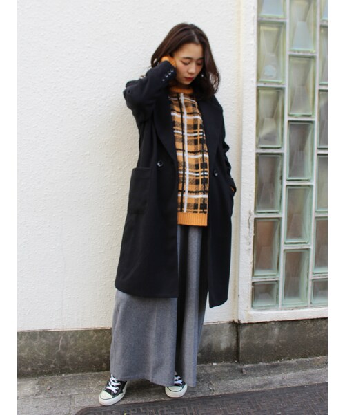 jouetie（ジュエティ）の「BIGポケットチェスターコート（ジャケット/アウター・レディース・グレー/ブラック/ベビーピンク/キャメル・M）」の8枚目の写真