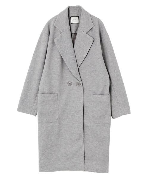 jouetie（ジュエティ）の「BIGポケットチェスターコート（ジャケット/アウター・レディース・グレー/ブラック/ベビーピンク/キャメル・M）」の2枚目の写真