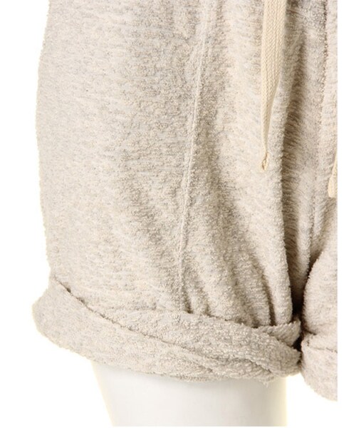 Ungrid(アングリッド)の「【Men’s Like】パイルスウェットショートPT(パンツ・レディース・オフホワイト/グレー/ベージュ・F)」の8枚目の写真