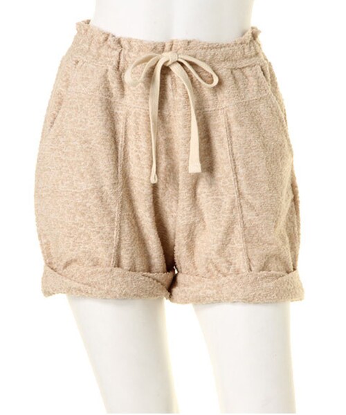 Ungrid(アングリッド)の「【Men’s Like】パイルスウェットショートPT(パンツ・レディース・オフホワイト/グレー/ベージュ・F)」の3枚目の写真