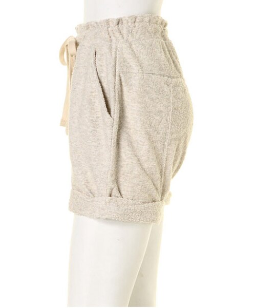 Ungrid(アングリッド)の「【Men’s Like】パイルスウェットショートPT(パンツ・レディース・オフホワイト/グレー/ベージュ・F)」の6枚目の写真