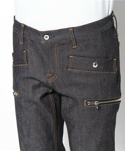 ato(アトウ)の「13ozストレッチデニム(デニムパンツ・メンズ・ホワイト/ブラック/ネイビー・44/46/48)」の6枚目の写真
