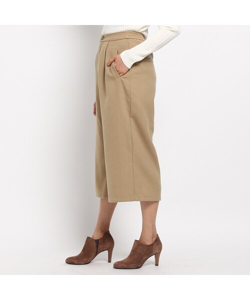 OZOC（オゾック）の「クロップドワイドパンツ（パンツ・レディース・ベージュ/グレー系/ブラック・その他）」の5枚目の写真