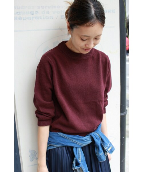 SLOBE IENA - 新品◆IENA SLOBE ウールカシミヤ12G ハイネックニットプルオーバー SLOBE IENA（スローブイエナ）の「《追加2》ウールカシミヤ12G