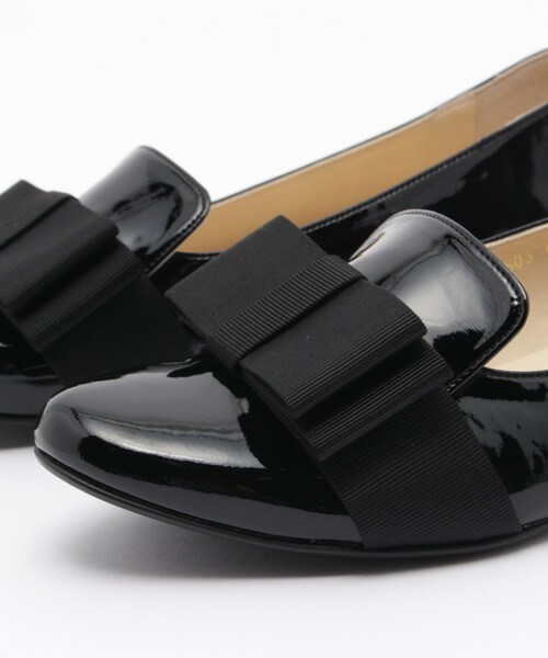 Bridget Birkin（ブリジットバーキン）の「フェミニンリボンシューズ (561603)（パンプス・レディース・ブラック/ベージュ/ピンク・22.5/23/23.5/24/24.5）」の7枚目の写真