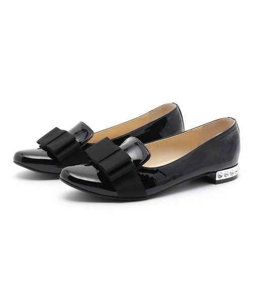 Bridget Birkin（ブリジットバーキン）の「フェミニンリボンシューズ (561603)（パンプス・レディース・ブラック/ベージュ/ピンク・22.5/23/23.5/24/24.5）」の14枚目の写真