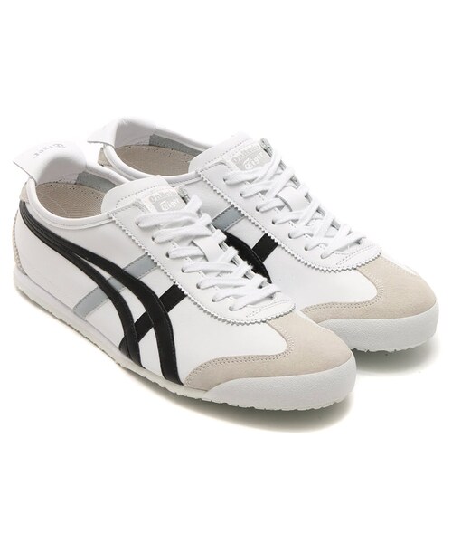 Onitsuka Tiger(オニツカタイガー)の「Onitsuka Tiger MEXICO 66 WHITE/BLACK(シューズ・メンズ・ホワイト・23.0cm/23.5cm/24.0cm/24.5cm/25.0cm/25.5cm/26.0cm/26.5cm/27.0cm/27.5cm/28.0cm/28.5cm/29.0cm)」の1枚目の写真