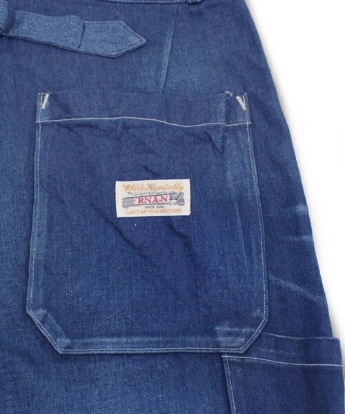 RNA-N（アールエヌエーエヌ）の「＜予約＞デニムワイドワークサスペンダーパンツ（パンツ・レディース・ワンウォッシュ/ヴィンテージワンウォッシュ・M）」の12枚目の写真