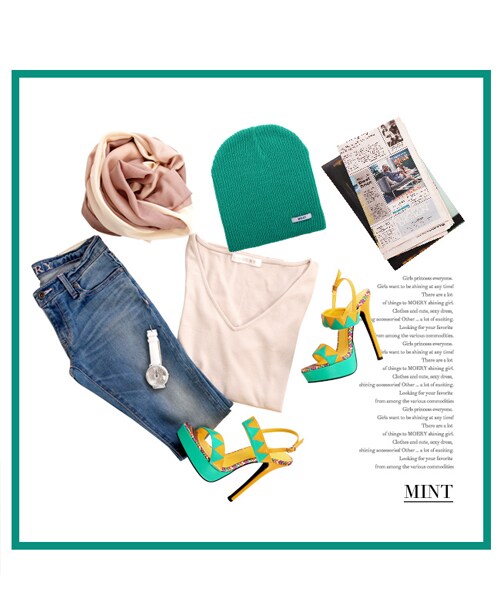 MOERY(モエリー)の「リブニットキャップ(ニットキャップ/ビーニー・レディース・ピンクMIX/カーキ/グレーMIX/ベージュ/ミント/ピンク/ブラック/ネイビー/ホワイト・FREE)」の14枚目の写真