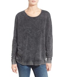 RVCA | RVCA 'Ro' Embroidered Logo Sweatshirt(スウェット)