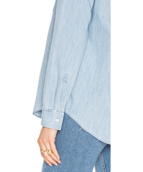 rag & bone（ラグアンドボーン）の「rag & bone/JEAN Leeds Button Up（シャツ/ブラウス・レディース・Blue・XS/S/M/L）」の2枚目の写真