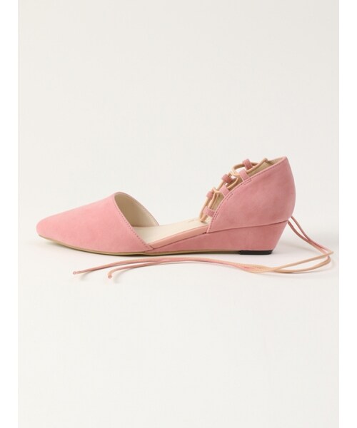 Honey Salon（ハニーサロン）の「レースアップフラット（シューズ・レディース・ライトベージュ/ピンク/キャメル/ブラック・23/23.5/24/24.5）」の11枚目の写真