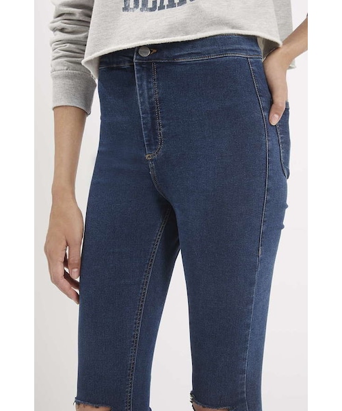 TOPSHOP（トップショップ）の「Moto sulphur ripped joni jeans（デニムパンツ・レディース・Blue・W2430/W2432/W2434/W2534/W2630/W2632/W2634/W2830/W2832/W2834/W3030/W3032/W3034/W3230/W3432）」の2枚目の写真