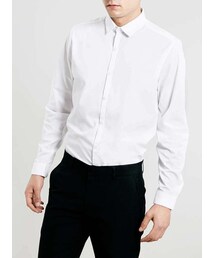 TOPMAN | White Long Sleeve Smart Shirt(シャツ/ブラウス)