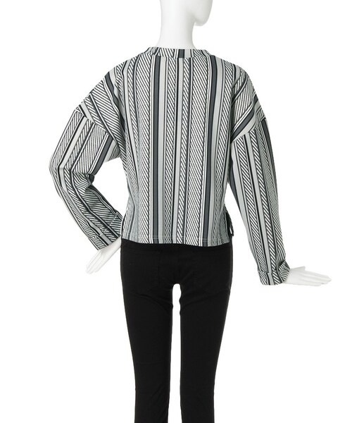 EMODA（エモダ）の「CHOOSE DROP SLEEVEトップス（トップス・レディース・グレー/ブラック/ベージュ/ライトミックス・F）」の7枚目の写真