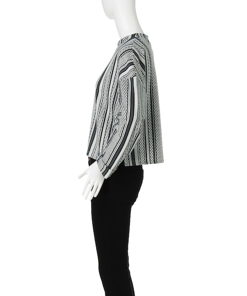 EMODA（エモダ）の「CHOOSE DROP SLEEVEトップス（トップス・レディース・グレー/ブラック/ベージュ/ライトミックス・F）」の6枚目の写真